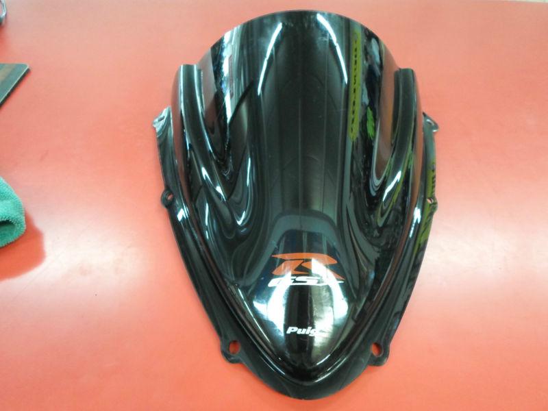 08-10 suzuki gsxr750 puig racing motorcycle windscreen - dark smoke