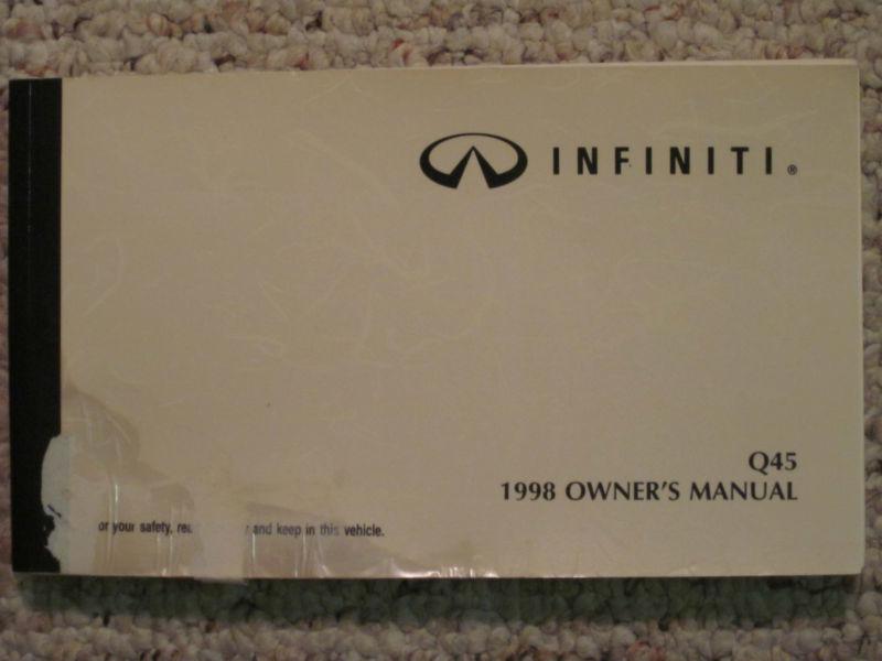 1998 infinityq45 owners manual