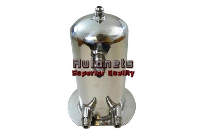 Universal fabricated aluminium round fuel system surge tank street hot rat rod