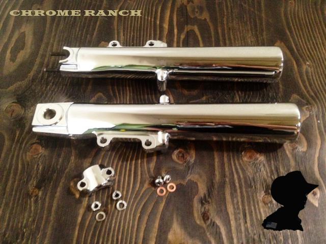 Harley chrome touring fork slider legs 2000-2013