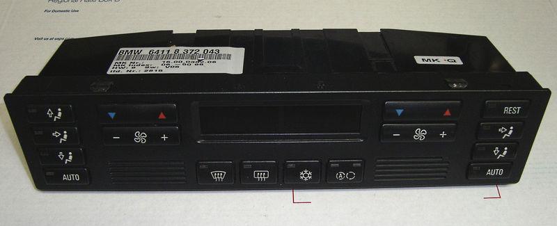 95-01 bmw e38 740i 740il climate control unit  64 11 8 372 043 heating a/c