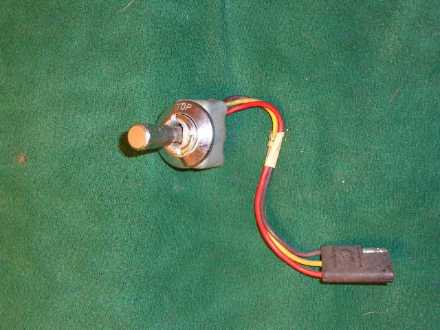 1963-1965 lincoln continental convertible power top master control switch relay 