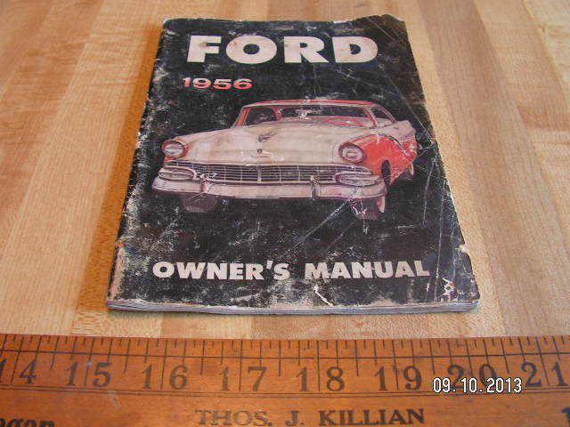 1956 ford original owner's / owners manual