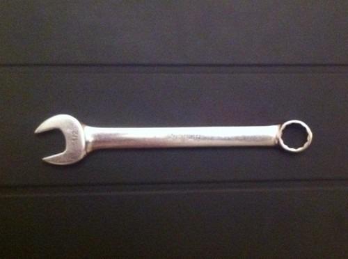 Snap-on 1/2" wrench oex-160 12 point combination, vintage logo, no reserve!