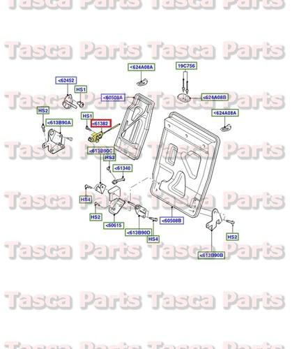 New oem rh passengers side rear seat back release latch 2004-2007 ford focus