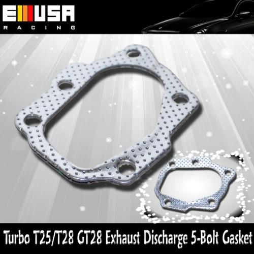 Turbo t25/t28 gt28exhaust discharge 5-bolt gasket nissan 240sx mazda toyota acur