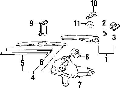 Toyota 8524242020 genuine oem factory original blade