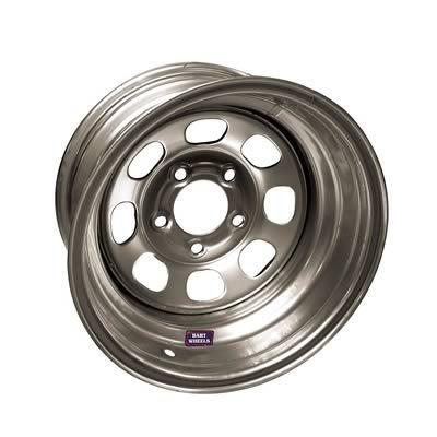 Bart wheels economy modified standard weight silver wheel 15"x10" 5x4.75" bc