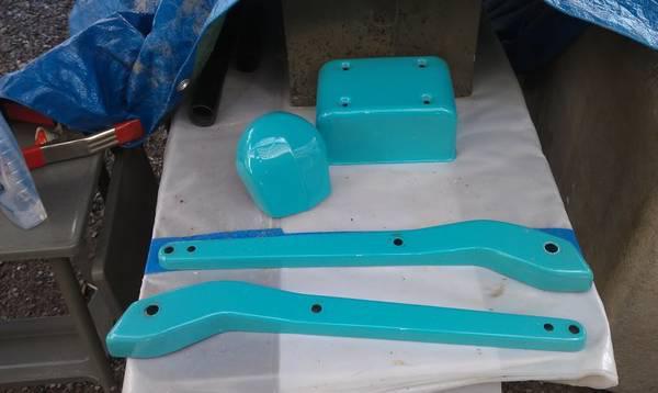 Harley fxd fender struts and covers, painted