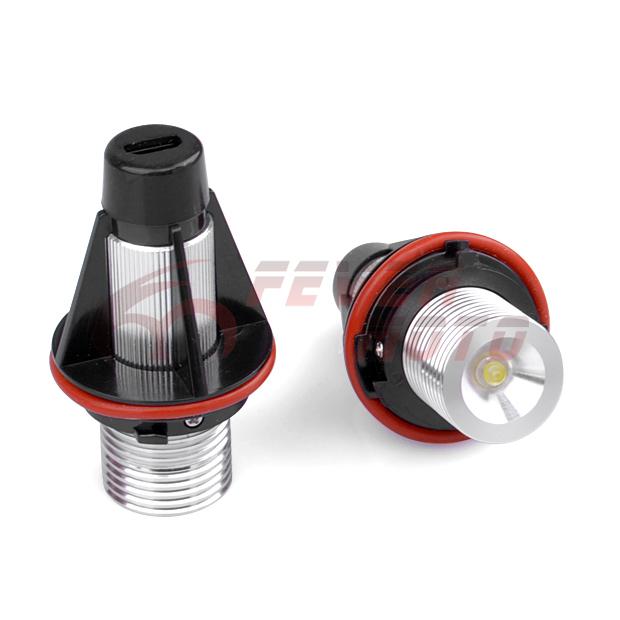 Fm brand new white led front lamp angel eyes fit for bmw e39 e53 e60 e63 e65 e87