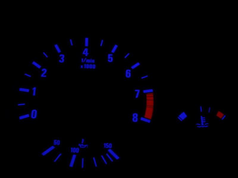 Bmw e30 m3 uk 82-94 plasma glow cluster speedo dashboard gauges dials 160 mph wb