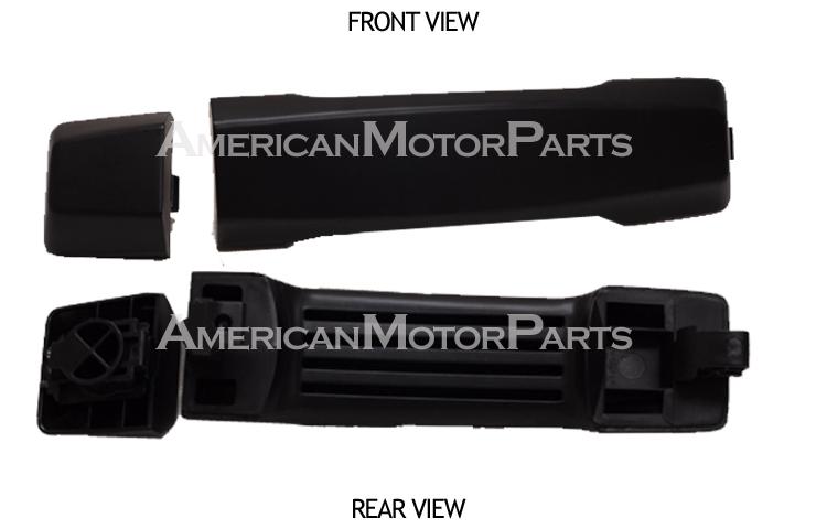 Left or right replacement outside rear primed blk door handle 04-10 nissan titan