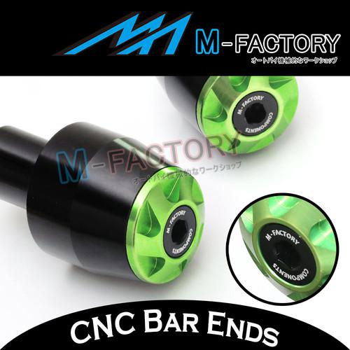 Green toka bar end slider suzuki gsx 650f 2008-2013 09 10 11 12