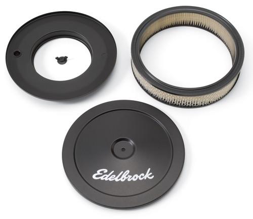 Edelbrock 1203 signature series; black air cleaner