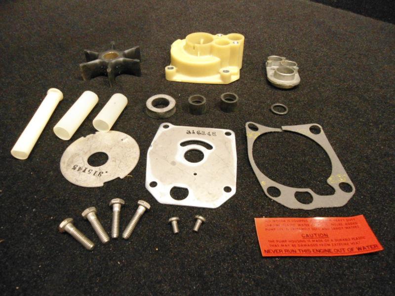 Water pump kit assembly #384423, #0384423 johnson/evinrude/omc boat lower unit