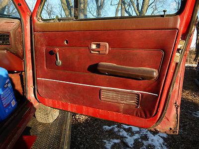 Vw volkswagen red door panels - caddy rabbit pickup truck oem mk1 - 1 pair