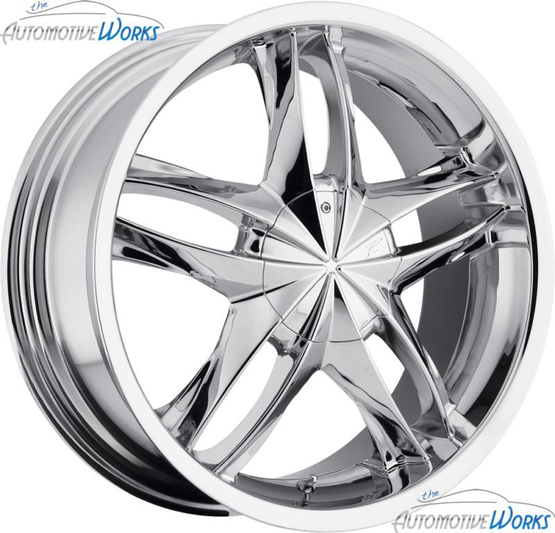 1 - 18x7.5 platinum 255 twin twist 5x100 5x115 +38mm chrome wheel rim inch 18"