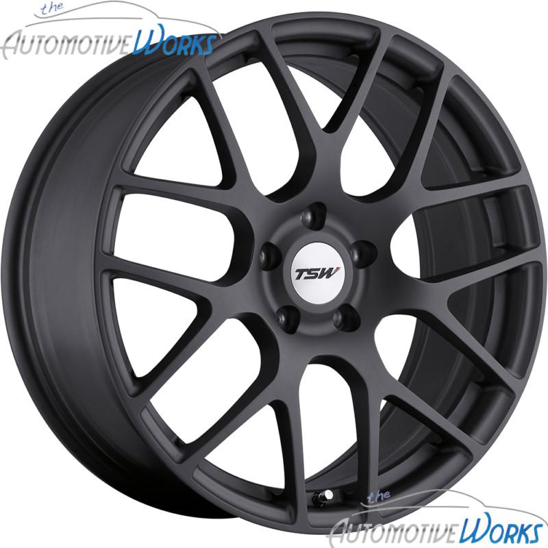 1 - 18x7.5 tsw nurburgring 5x114.3 5x4.5 +45mm matte gunmetal  rim wheel 18"