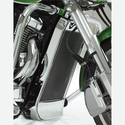 Show chrome radiator grille - mesh with scooped cowl  55-144a