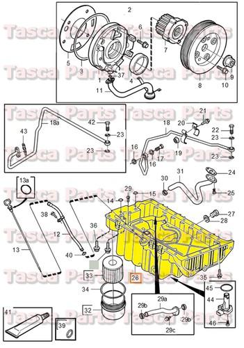 Brand new oem oil sump pan with level sensor 01-07 volvo s60 v70 xc90 #30750653