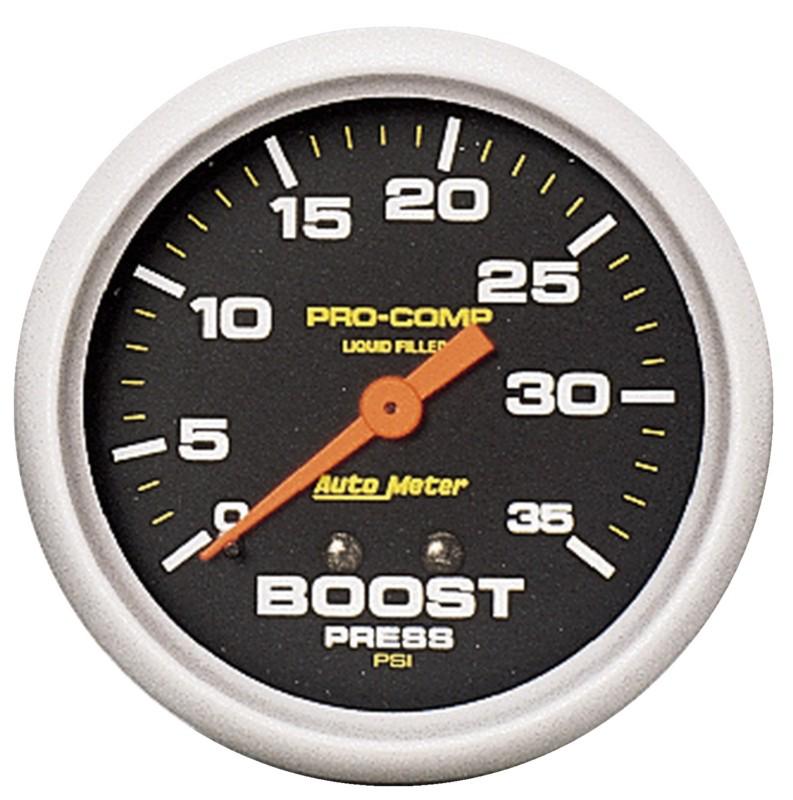 Auto meter 5404 pro-comp; liquid-filled mechanical boost gauge