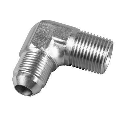 Summit racing an to npt adapter fitting -8 an male-1/2 in. npt male nickel