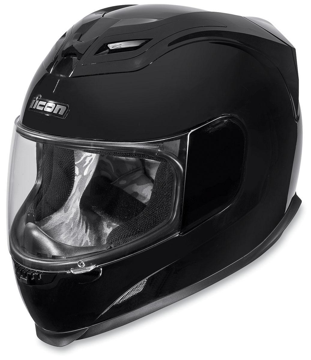 Icon airframe helmet solid gloss black