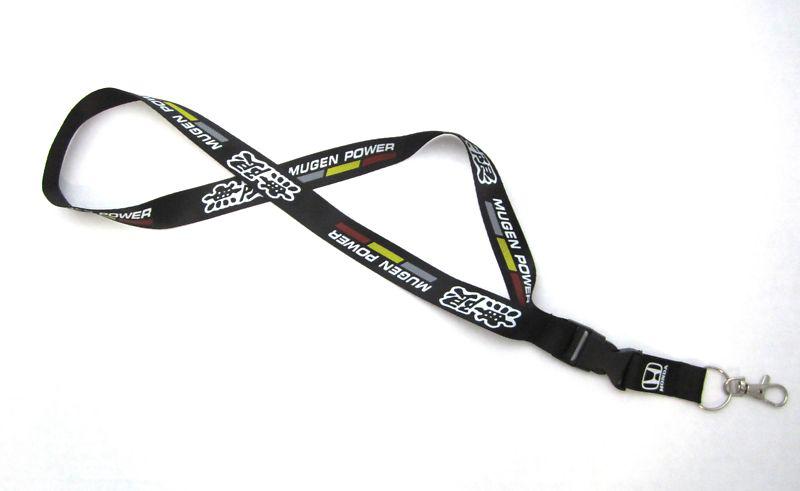 Honda accord mugen black lanyard neck cell phone key chain strap quick release