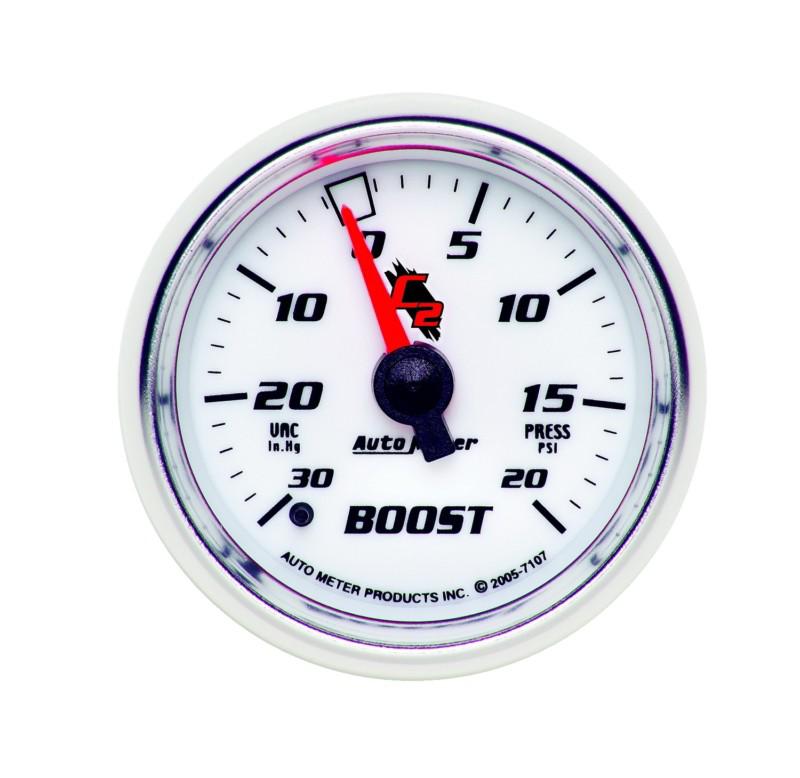 Auto meter 7107 c2; mechanical boost/vacuum gauge