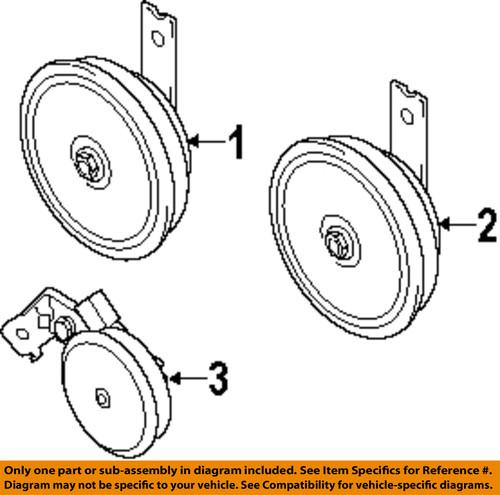 Kia oem 966103e001 horn-low note horn