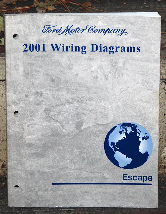 2001 ford escape factory wiring diagrams book printed by ford