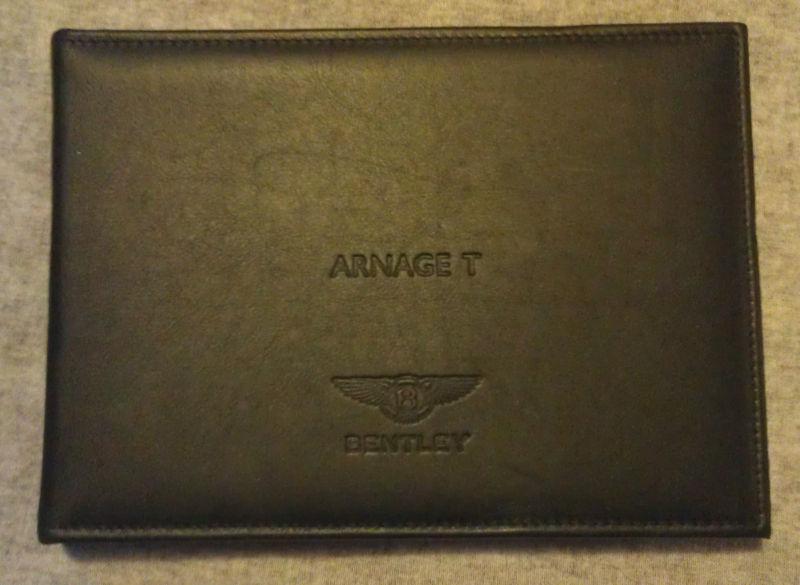 2007 bentley arnage t owner's manual handbook