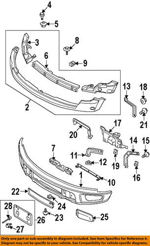 Ford oem al3z17755a front bumper-outer bracket