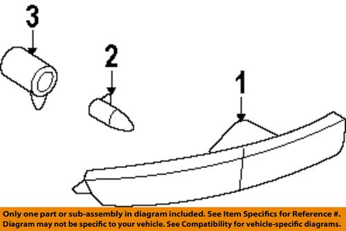 Lincoln oem 7a1z15a201b side marker lamp