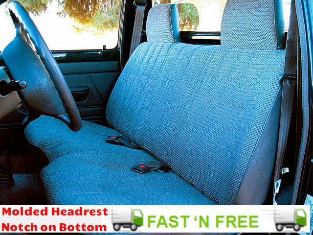 Pickup truck front full bench seat covers custom made fit blue s