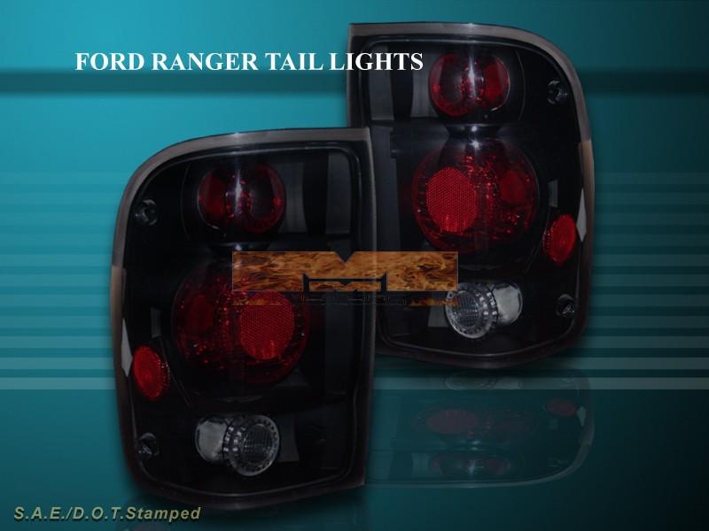 1998-2000 ford ranger altezza tail lights dark smoke 99 00 lamps