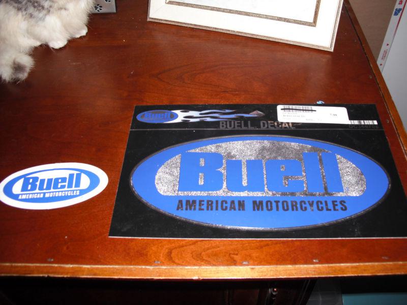 Buell stickers and pins