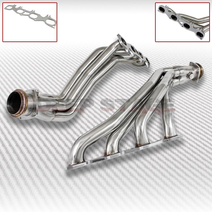 2x4-1 ss tubular exhaust manifold header extractor chrysler 300 srt8 6.1 v8 hemi