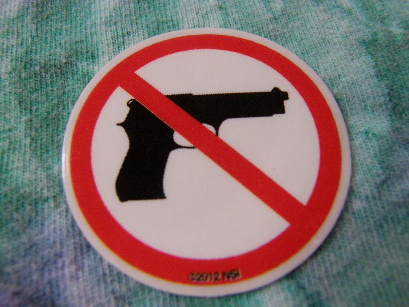 Lot of 25 no guns anti-gun mini stickers