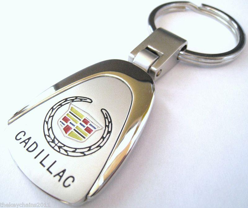 Cadillac key chain ring fob srx cts-v wagon coupe escalade sts chrome