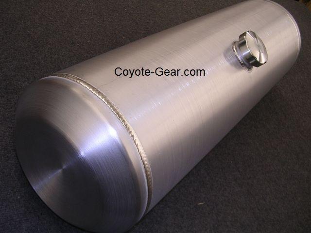 8 gallons 12"x16" center filler spun aluminum gas tank tig welded made usa t