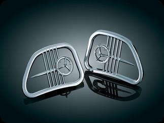 Kuryakyn chrome speaker grilles for road glides 