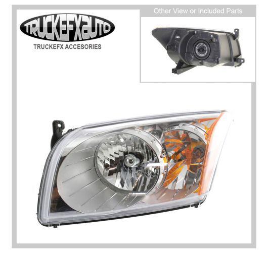 New headlight driver side with bulbs clear lens halogen lh left hand ch2518118