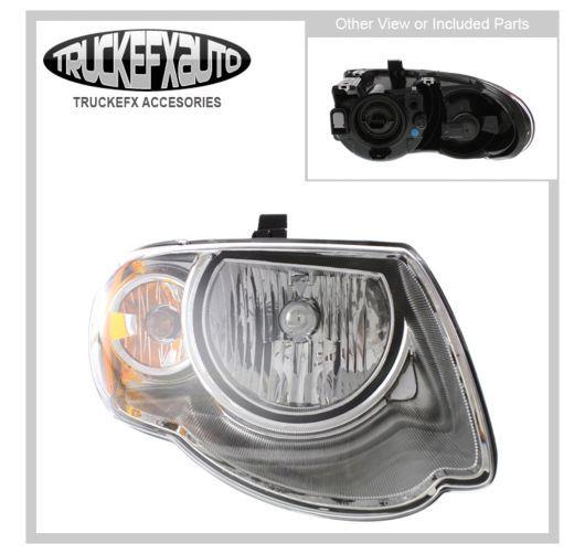 Driving light with bulbs new clear lens right hand town and country halogen rh