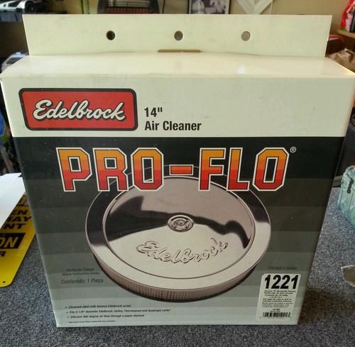 Edelbrock chrome filter cover 14 in.