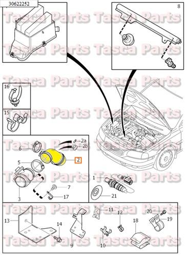 Brand new oem air intake cleaner assembly filter 01-09 volvo s60 s80 v70 v70xc