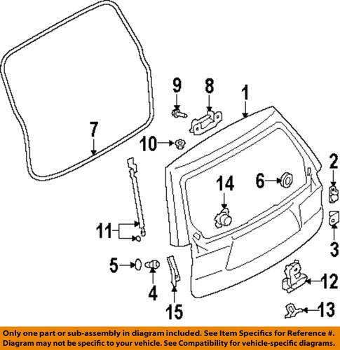 Subaru oem 63269sc010 hatch lift support/lift support