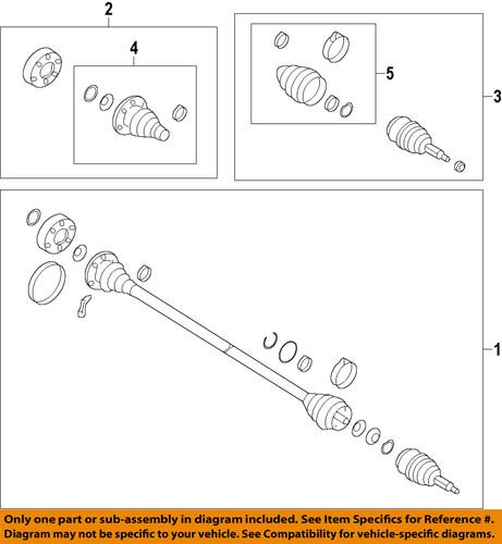 Volkswagen oem 561407271r cv axle shaft/cv half-shaft