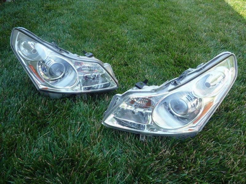 07 08 09 infiniti infinity g35 g37 complete xenon hid headlight headlights pair