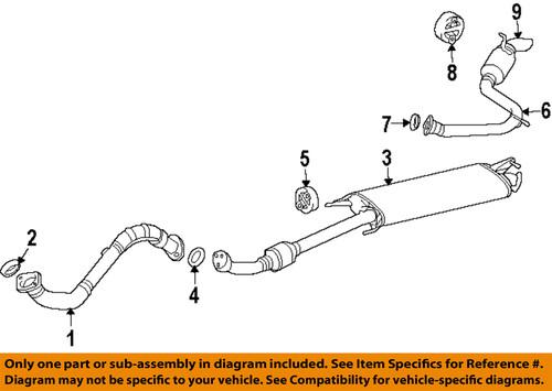 Toyota oem 1742028712 exhaust muffler